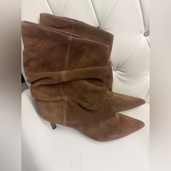 🔥🔥Zara kitten Brown Suede Ankle Boots - Picture 6 of 10